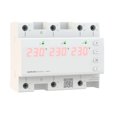 Реле напряжения Welrok D6-40 red